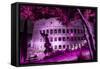 Dolce Vita Rome Collection - Colosseum at Pink Night-Philippe Hugonnard-Framed Stretched Canvas