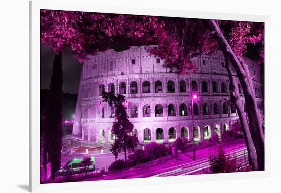 Dolce Vita Rome Collection - Colosseum at Pink Night-Philippe Hugonnard-Framed Photographic Print