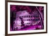 Dolce Vita Rome Collection - Colosseum at Pink Night-Philippe Hugonnard-Framed Photographic Print