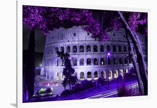 Dolce Vita Rome Collection - Colosseum at Purple Night-Philippe Hugonnard-Framed Photographic Print