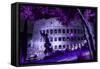 Dolce Vita Rome Collection - Colosseum at Purple Night-Philippe Hugonnard-Framed Stretched Canvas