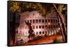 Dolce Vita Rome Collection - Colosseum at Red Night-Philippe Hugonnard-Framed Stretched Canvas