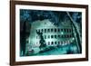 Dolce Vita Rome Collection - Colosseum at Turquoise Night-Philippe Hugonnard-Framed Photographic Print