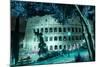 Dolce Vita Rome Collection - Colosseum at Turquoise Night-Philippe Hugonnard-Mounted Photographic Print