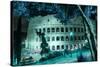 Dolce Vita Rome Collection - Colosseum at Turquoise Night-Philippe Hugonnard-Stretched Canvas