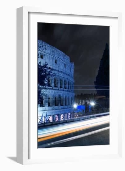 Dolce Vita Rome Collection - Colosseum Blue Night II-Philippe Hugonnard-Framed Photographic Print