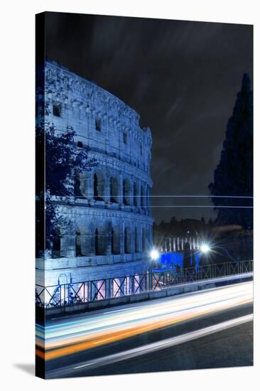 Dolce Vita Rome Collection - Colosseum Blue Night II-Philippe Hugonnard-Stretched Canvas