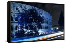 Dolce Vita Rome Collection - Colosseum Blue Night-Philippe Hugonnard-Framed Stretched Canvas