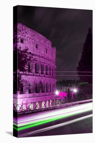 Dolce Vita Rome Collection - Colosseum Pink Night II-Philippe Hugonnard-Stretched Canvas