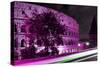 Dolce Vita Rome Collection - Colosseum Pink Night-Philippe Hugonnard-Stretched Canvas