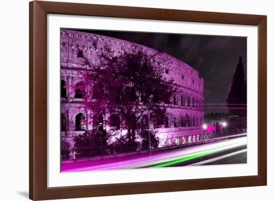 Dolce Vita Rome Collection - Colosseum Pink Night-Philippe Hugonnard-Framed Photographic Print