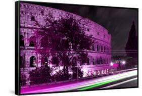 Dolce Vita Rome Collection - Colosseum Pink Night-Philippe Hugonnard-Framed Stretched Canvas