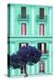 Dolce Vita Rome Collection - Coral Green Building Facade II-Philippe Hugonnard-Stretched Canvas