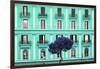 Dolce Vita Rome Collection - Coral Green Building Facade-Philippe Hugonnard-Framed Photographic Print