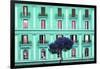 Dolce Vita Rome Collection - Coral Green Building Facade-Philippe Hugonnard-Framed Photographic Print