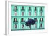 Dolce Vita Rome Collection - Coral Green Building Facade-Philippe Hugonnard-Framed Photographic Print