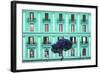 Dolce Vita Rome Collection - Coral Green Building Facade-Philippe Hugonnard-Framed Photographic Print