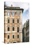 Dolce Vita Rome Collection - Dark Yellow Buildings Facade II-Philippe Hugonnard-Stretched Canvas