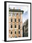 Dolce Vita Rome Collection - Dark Yellow Buildings Facade II-Philippe Hugonnard-Framed Photographic Print