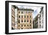 Dolce Vita Rome Collection - Dark Yellow Buildings Facade-Philippe Hugonnard-Framed Photographic Print