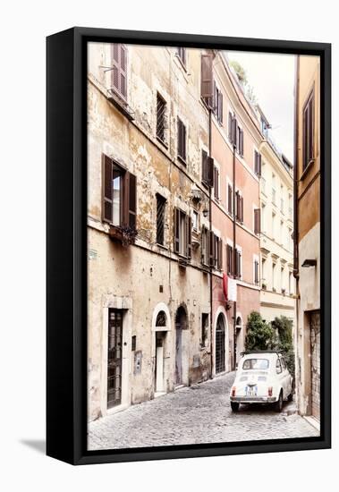 Dolce Vita Rome Collection - Fiat 500 in Rome-Philippe Hugonnard-Framed Stretched Canvas