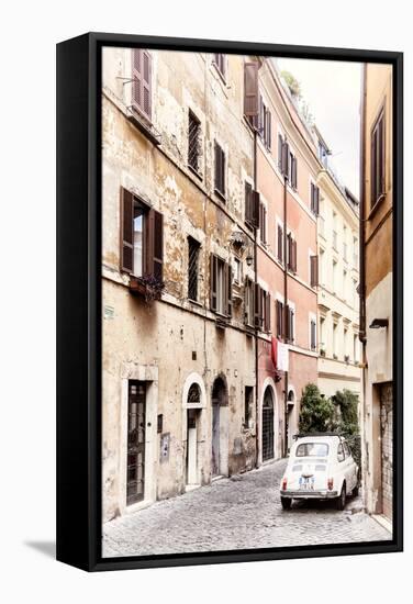 Dolce Vita Rome Collection - Fiat 500 in Rome-Philippe Hugonnard-Framed Stretched Canvas