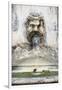 Dolce Vita Rome Collection - Fountain in the Courtyard of the Vatican-Philippe Hugonnard-Framed Photographic Print