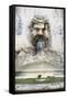 Dolce Vita Rome Collection - Fountain in the Courtyard of the Vatican-Philippe Hugonnard-Framed Stretched Canvas