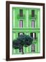 Dolce Vita Rome Collection - Green Building Facade II-Philippe Hugonnard-Framed Photographic Print