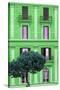 Dolce Vita Rome Collection - Green Building Facade II-Philippe Hugonnard-Stretched Canvas