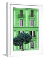 Dolce Vita Rome Collection - Green Building Facade II-Philippe Hugonnard-Framed Photographic Print