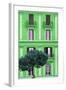 Dolce Vita Rome Collection - Green Building Facade II-Philippe Hugonnard-Framed Photographic Print