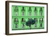 Dolce Vita Rome Collection - Green Building Facade-Philippe Hugonnard-Framed Photographic Print
