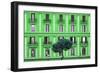 Dolce Vita Rome Collection - Green Building Facade-Philippe Hugonnard-Framed Photographic Print