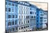 Dolce Vita Rome Collection - Italian Blue Facades-Philippe Hugonnard-Mounted Photographic Print