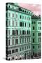 Dolce Vita Rome Collection - Italian Green Facade-Philippe Hugonnard-Stretched Canvas