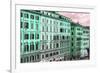 Dolce Vita Rome Collection - Italian Green Facades-Philippe Hugonnard-Framed Photographic Print