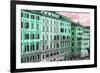 Dolce Vita Rome Collection - Italian Green Facades-Philippe Hugonnard-Framed Photographic Print