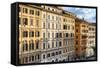 Dolce Vita Rome Collection - Italian Orange Facades-Philippe Hugonnard-Framed Stretched Canvas