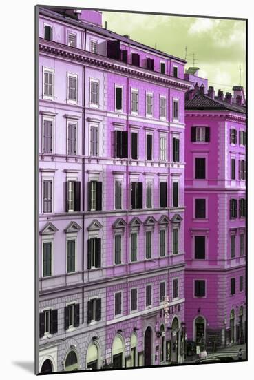Dolce Vita Rome Collection - Italian Pink Facade-Philippe Hugonnard-Mounted Photographic Print
