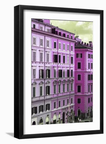 Dolce Vita Rome Collection - Italian Pink Facade-Philippe Hugonnard-Framed Premium Photographic Print