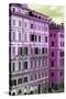 Dolce Vita Rome Collection - Italian Pink Facade-Philippe Hugonnard-Stretched Canvas