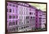 Dolce Vita Rome Collection - Italian Pink Facades-Philippe Hugonnard-Framed Photographic Print