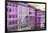 Dolce Vita Rome Collection - Italian Pink Facades-Philippe Hugonnard-Framed Photographic Print