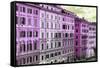 Dolce Vita Rome Collection - Italian Pink Facades-Philippe Hugonnard-Framed Stretched Canvas