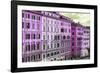 Dolce Vita Rome Collection - Italian Pink Facades-Philippe Hugonnard-Framed Photographic Print