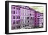 Dolce Vita Rome Collection - Italian Pink Facades-Philippe Hugonnard-Framed Photographic Print