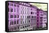 Dolce Vita Rome Collection - Italian Pink Facades-Philippe Hugonnard-Framed Stretched Canvas