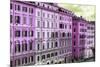 Dolce Vita Rome Collection - Italian Pink Facades-Philippe Hugonnard-Mounted Photographic Print