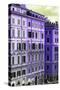 Dolce Vita Rome Collection - Italian Purple Facade-Philippe Hugonnard-Stretched Canvas